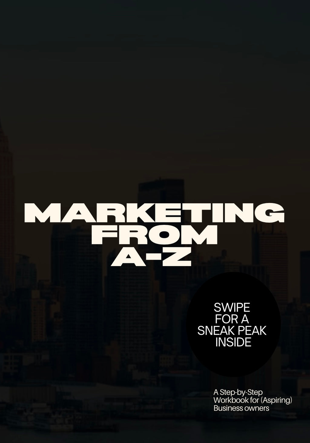 Pre order -MARKETING WORKBOOK AND MANUAL + free business plan (releases 4th April)