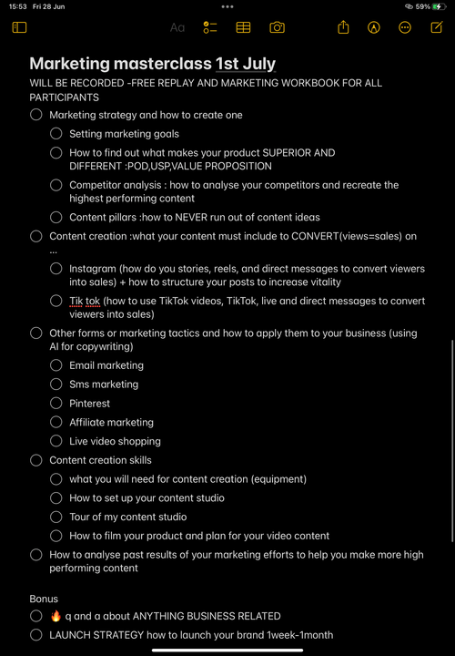 4hr Marketing masterclass (instant download)